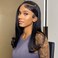 Straight Wigs Human Hair Pre Plucked For Black Women 13x4 HD Lace Front Wigs Glueless Wig 180% Density Frontal Wigs Human Hair Natural Hairline (Real Human Hair Wig,18 Inch)