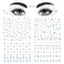 4 Sheets Face Gems Stickers,Self-Adhesive Face Jewels Diamonds Rhinestones for Makeup Stickers,Face Eyes Nail Pearls Star Rhinestones Temporary Decoration Tattoos Stickers for Women and Girls