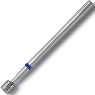 3/32'' Diamond Nail Drill Bit, Professional Flat Cylindrical Shape Cuticle Nail Drill Bits for Acrylic Gel Nails Dry Manicure Pedicure Shape Remove Tools (Medium)