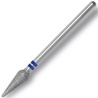 Tapered Top Needle Cuticle Clean Nail Drill Bit 3/32'', Professional Safety Carbide Diamond Under Nail Cleaner for Cuticle Dead Skin Nail Prepare, Beginners Bits, Experienced Tech (Medium)