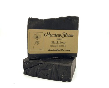 HUNTER CATTLE CO. EST'D 2004 HC Meadow Bloom Tallow Bar Soap - Apple Single Pack - Made with All Natural 100% Grass Fed Tallow Handmade Soap Bar - Great for Face or Body Soap