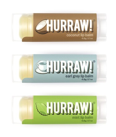 Hurraw! Coconut, Earl Grey, Mint Lip Balms, 3 Pack Bundle: Organic, Certified Vegan, Cruelty and Gluten Free. Non-GMO, 100% Natural Ingredients. Bee, Shea, Soy and Palm Free. Made in USA