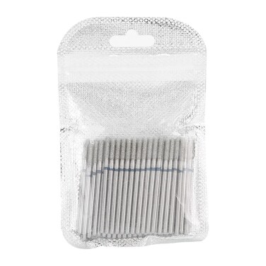 Practical Nail Drill Bits, 50Pcs Nail Polishing Grind Head Replacement Accessory Manicure Tool For Acrylic Gel Nails Cuticle Clean Pedicure (M-2.35mm)