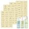 Toiletry Labels for Travel Size Bottles,120 PCS Travel Bottle Labels Waterproof,Clear Bathroom Labels Makeup Label for Shampoo Conditioner Lotion Cream