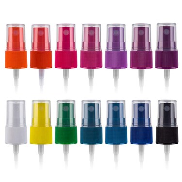 Hydior Essential Oil Spray Bottle Tops, Fine Mist Sprayer for 5ml and 15ml EO Bottles, Pack of 14, Rainbow