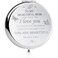 Daughter's Gift to Mother, Son Mother's Gift, Mother's Interesting Birthday Gift, Mother's Day, Compact Makeup Mirror(Silver)