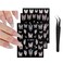 3 Sheets Embossed Butterfly Nail Art Stickers,5D Self-Adhesive Nail Decals Flower Nail Art Stickers Accessories with Tweezer for Women Girls (Butterfly-3Sheets)