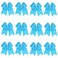8 Inch Cheerleader Bows Ponytail Holder Solid Color Cheerleading Bows Hair Tie (Turquoise)