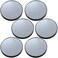 Iconikal 10x Magnification Mirror with Suction Cups, Black, 3-Inch Diameter, 6-Pack