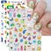 12 Months All Holiday Nail Stickers, 24 Sheets Seasonal Variety Pack 2 Pcs Per Month DIY Nail Art, Self-Adhesive Pegatinas U&ntilde;as for a Year of Halloween Christmas Thanksgiving&amp;Valentine&rsquo;s Day