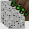 Halloween Grow in The Dark Nail Stickers, 3D Luminous Ghost Nail Art Decals, Self-Adhesive Pumpkin Spider-Web Bat Design for DIY Nail Supplies Decoration (10 Sheets)