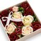 Ideal Swan Rose Bath Soap - Rose Flower Floral Scented Rose Petals in Flower Box, Bath Soap for Birthday Valentine&rsquo;s Day Thanksgiving Day Christmas (White)