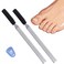 2 Pieces Professional Stainless Steel Toenail File for Thick Nails &amp; Seniors, 4.8-Inch Long Filing Surface, Durable &amp; Efficient Easy-Grip Nail Care Tool for Elderly