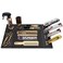 Magnetic Barber Mat for Station Barber Organizer Mat for Clipper Salon Station Tools with 4 Slots for Clippers Salon Barbershop Work Station Pads Anti Slip(4 Slots)