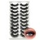 Mink Lashes Wispy Fluffy Cat Eye Fake Strip Lashes Pack 3D Volume Curly 18mm Long False Eyelashes Natural Look