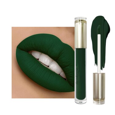 Green Matte Liquid Lipstick &ndash; Super Stay, Highly Pigmented, Rich Lip Colors, Smudge-Proof, Waterproof, Transfer-Resistant (Mystic Green Shade)