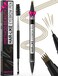 iMethod Eyebrow Pen - Eyebrow Pencil Magical 2-in-1 Eye Brow Pencils for Women with 4-Fork-Tip &amp; Precise Brush-Tip Create Natural Hair-Like Brows, Last All-Day, Microblading Eyebrow Pen, Light Brown
