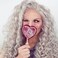Light Grey Lace Front Wigs Loose Curly Gray Synthetic Hair Wig for Women Cosplay Party Halloween Bounce Fluffy Hair