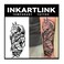 Tattoo Tech, 2 Sheets Large Semi Permanent Tattoo, Adult Art Design Temporary Tattoos, Lasts 1-2 Weeks, Waterproof, Realistic Look, No Adhesive, No Reflection (Anubis Design)