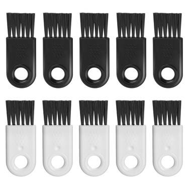 10 Pcs Razor Cleaning Brush Nylon Brush for Cleaning Electric Shaver Cleaning Brush Hair Remover Razor Cleaner Black Nylon Hair Brush Set for Electric Hair Clippers Household Cleaning