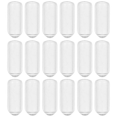 Ipetboom 200Pcs Headband Round Rubber End Caps, Tube Bolt Cap Cover Screw Thread Protectors for Hair Hoop Diy Accessories, Clear