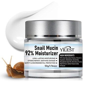 Snail Mucin 92% Moisturizer Daily Face Moisturizer Hydrating, Snail Mucin Moisturizer for Dry &amp; Sensitive Skin, Snail 92 All In One Cream, Snail Mucin Cream Increase Skin Vitality 50g / 1.76oz