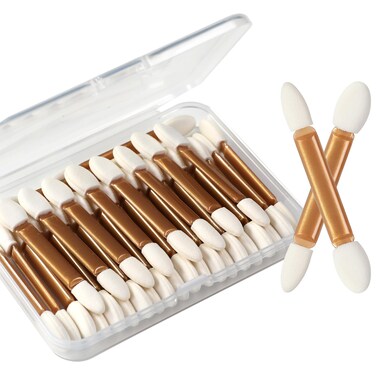 IS'MINE Eyeshadow Applicators, 30pcs Double Sided Disposable Eyeshadow Brush 2.4 Inch Makeup Applicator