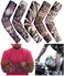 Temporary Fake Tattoo Sleeves for Men Women with Designs of Skull, Dragon, Rose, Koi Fish, Wolf, Buddha, Tribal