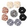 Scrunchies Hair Ties Elastics Bands Ponytail Holder Pack of Neutral Scrubchy Hair Accessories Women Girls (Big, 4 Color Mixed 2)