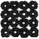 16 Pcs Scrunchies for Women - Black Satin Silk Scrunchies for Girls Hair Ties Elastics Bands Ponytail Holder Hair Accessories