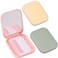 Folding Compact Pocket Mirror and Comb Set, Creative Kawaii Customized Portable Makeup Mirror, Ideal for Kids and Travel, Pink+green+yellow, J5051