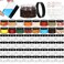 4oz Plastic Containers with Lids 48Pack, Jaisie.W Clear 4 oz Plastic Jars with Lids&amp;Labels- Refillable Cosmetic Small Containers with Black Screw Lid/Slime Containers (4 fl.oz, 48Pack)
