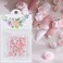 3D Flower Nail Charms Pink Rose Nail Charm Rose Flowers Nail Art Charms Pearls Steel Beads Flower Charms for Nails Design Floral Resin Charms for Nails Resin Accessories Nail Decorations for Nail Art
