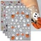 6 Sheets Cartoon Ghost Pumpkin Halloween Nail Stickers 5D Embossed Halloween Nail Decals Spider Web Skull Nail Art Stickers Cute Nails Stickers Self Adhesive Stickers for Nails DIY Manicure Decor