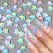 50pcs Mocha Star Kawaii Nail Charms 6MM Star Charms for Nails 3D Mini Stars Nail Rhinestones Nail Art Charms Flatback Rhinestones for Nails Design Candy Color Nail Gems Crystal Diamonds Nail Supplies