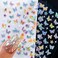 Jaliya Aurora Colorful 3D Laser Butterfly Nail Stickers for Nails, 2 Sheets, 2 Count, Adult Nail Art Enthusiasts