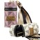 2 PCS Lipstick Organizer, Leather Lip Gloss Bag with Keychain, Portable Mini Lipstick Case for Lip Gloss, Purse,Mini Perfume
