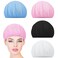 Jeffdad 4pcs Mesh Sleep Bonnets Women Sleeping Hair Nets Women Night Mesh Bonnet Night Cap for Curly Frizzy Hair Protection Women Sleep Cap (Four Colors)