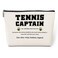 Inspirational Tennis Captain Noun Definition Makeup Bag Tennis Gifts Tennis Accessories Thank You Christmas Birthday Gifts for Women Tennis Player Lovers Coach Captain Coworker Travel Toiletry Bag