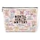Mental Health Gifts Makeup Bag Positive Affirmations Mental Health Awareness Inspirational Gifts for Women Female Friend Coworker Birthday Friendship Mothers Day Nurse Day Travel Toiletry Bag