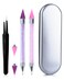 Rhinestone Picker Tool Wax Pencil for Rhinestones Diamond Painting DIY Nail Dotting Pen 2pcs Dual-Ended Rhinestones Pen with 2 Extra Wax Tips and 1 Tweezers for Gems Stones Crystals Art Crafts