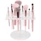 54 Holes Acrylic Brush Holder Makeup Brush Drying Rack Brush Dryer Collapsible Makeup Brush Holder Makeup Brush Dryer Stand for Acrylic Nail Brush Makeup Lover (White)