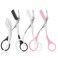 3pcs-Eyebrow Scissors with Eyebrow Razor,Professional Eyebrow Trimmer Scissors with Comb,Non Slip Finger Grips Eyebrow Trimmer,Hair Removal Beauty Accessories for Men Women(Black, white, Pink)