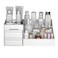 Jilukibo Large Capacity Makeup Organizer for Bathroom Bedroom, Cosmetic Storage Box with Drawers, Desktop Makeup Container for Jewelry Lipstick Skin Care (White)