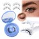 JIMIRE Magnetic Eyelashes with Applicator Magnetic Wispy Magnetic Lashes Reusable Magnetic Eyelashes without Eyeliner No Glue No Eyeliner Needed Wispy Magnetic Lashes 1 Pairs Pack