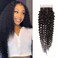 Curly Lace Closure Human Hair Kinky Curly Closure 4x4 Free Part Swiss Lace Closure 12A Brazilian Virgin Curly Human Hair Closure Swiss Lace Closure Natural Black(10 Inch) &hellip; &hellip;