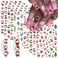 12 Sheets Christmas Nail Art Stickers Decals Cute Nail Stickers 3D Self-Adhesive Cartoon Nail Stickers Design, Kawaii Nail Decals Xmas Nail Supplies for Women Manicure Acrylic DIY Nail Decoration