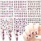 6 Sheets Cute Nail Art Stickers Decals 3D Self Adhesive Cute Design Nail Art Supplies Charm Cute Cartoon Nail Stickers Anime Nail Decals for Women Acrylic Nail DIY Manicure Tips Decorations