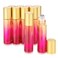 JIUWU 10 Pack 10 mL Essential Oil Glass Roller Bottle,Empty Refillable Yellow-rose Red Gradient Glass Roller Bottle for Perfume,Cuticle