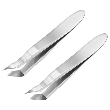 2 Pieces Mini Cuticle Cutter, Mini Cuticle Trimmer for Manicure and Pedicure, Stainless Steel Cuticle Nipper, Precise Pointed Tip Cuticle Clipper for Trim Nail and Dry Skin (Steel)